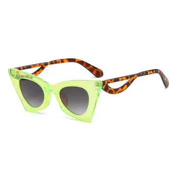 Модни извънгабаритни слънчеви очила за котешки очи за жени 2024 Марка реколта уникална персонализирана рамка мъже слънчеви нюанси очила UV400 Oculos