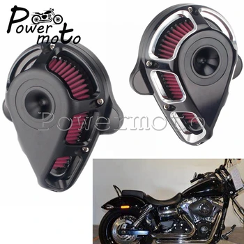 Мотоциклетен всмукателен филтър Многоъгълен въздушен филтър за Harley XL Sportster 1200 883 Dyna Softail Touring Road Street Glide 2000-18