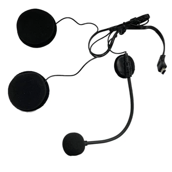 Мотоциклетна каска Bluetooth слушалки микрофон високоговорител слушалки аксесоари за половин каска