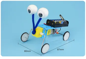 Наука и технологии малка продукция малко изобретение електрическо влечуго робот играчка ученици от началното училище творчески ръчна изработка