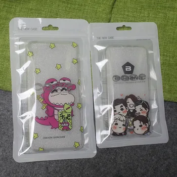 Нов калъф за мобилен телефон Cover Storage Retail Packaging Bags for iPhone 4 4S 5 5S 6 Пластмасови Ziplock Poly Packs White 100Pcs/Lot