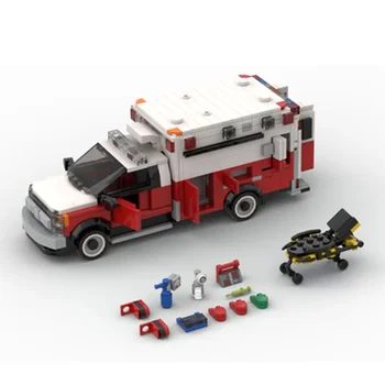 Нова MOC-127800 линейка - градско превозно средство 21 F-550 детски играчки 728pcs детски строителни блокове играчки DIY Весела Коледа подарък за рожден ден