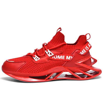 Нова възглавница Мъжки обувки за бягане Дишаща мрежа спортни обувки Леки маратонки Мъжки удобни спортни обувки Hombre