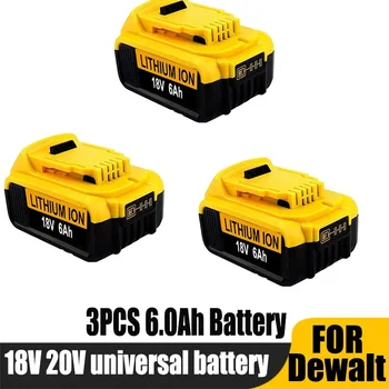 Оригинален 18V/20 волта MAX 6.0Ah DCB200 заместваща литиево-йонна батерия за DeWalt DCB205 DCB201 DCB203 батерии за електроинструменти