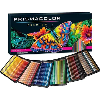 Оригинален Prismacolor Premier Professional цветни моливи 36 72 150 цвята Арт консумативи за скица Кутия за рисуване