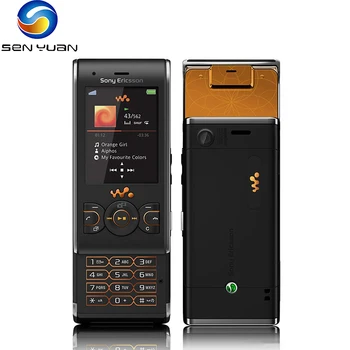 Оригинален Sony Ericsson W595 3G мобилен телефон 2.2'' TFT екран 3.15MP камера 320p@15fps видео Bluetooth FM радио плъзгач мобилен телефон