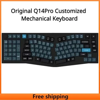 Оригинална Q14Pro персонализирана механична клавиатура поддържа QMK / VIA клавиши 96% оборудвани с PBT клавиши Mac / Win клавиатура
