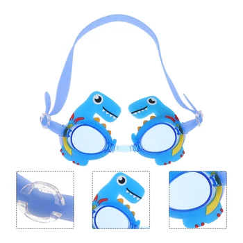 Очила за плуване Детски животински водоустойчиви очила против мъгла Силиконово оборудване PC Baby