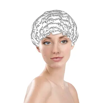 Персонализирана Mm6 Margielas душ шапка жени за многократна употреба водоустойчиви извънгабаритни капачки за баня за дълга коса