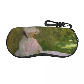Персонализирана пролетна черупка очила случай унисекс готино Клод Моне импресионист изкуство очила случай слънчеви очила протектор кутия