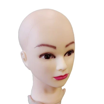 Перука стои женски африкански манекен главата без коса за вземане на перука стойка и шапка дисплей козметология Manikin обучение главата