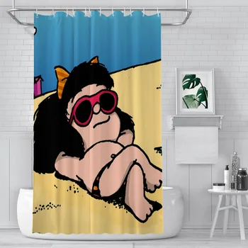 плаж баня душ завеси Mafalda Miguelito Comic водоустойчив дял уникален домашен декор аксесоари за баня