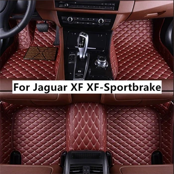 Плътен цвят диамант обичай кола етаж стелки за Jaguar XF XF-Sportbrake Авто килими крак Coche аксесоари