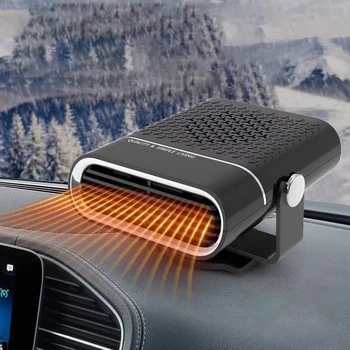 Преносим автомобилен нагревател за автомобилни вентилатори на предното стъкло 360-градусов въртящ се регулируем базов многофункционален бърз размразяващ размразител