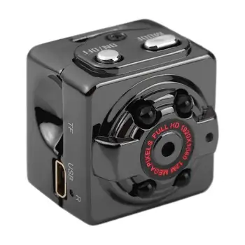 Преносима камера за пътуване Малка камера за действие за нощно виждане за въздушна фотография Черна джобна камера за пътуване Backpacking