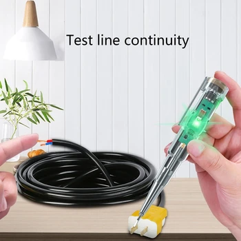  прозрачен тестер писалка с двойни цветове LED светлина индукция тест G2AB