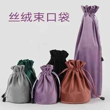 Прост дизайн кадифена торбичка за прах Супер мека чанта за опаковане на вино бижута за съхранение на бижута малка платнена чанта