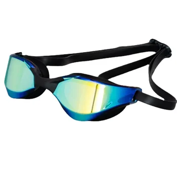 Професионални силиконови очила за плуване Водоустойчиво покритие Двойно анти-мъгла басейн очила Anti-UV мъже жени обектив очила за плуване