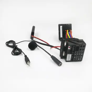 Радио AUX кабелен адаптер Издръжлив 12Pin аудио адаптер Стерео кабелен кабелен радиоприемник за Peugeot 207 307 307SW 407 308
