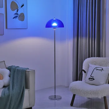 Ретро прозрачни акрилни гъби Led подови лампи за хол стоящи светлини спалня нощни лампи Beisede декорация на дома