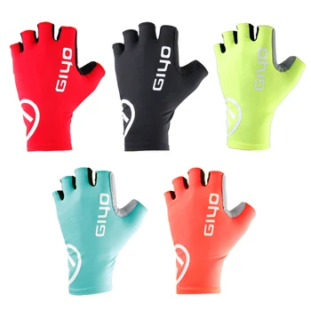 Ръкавици за колоездене Half Finger Gel Sports Racing Ръкавици за велосипеди Жени Мъже Летни ръкавици за пътни велосипеди Ръкавици за езда