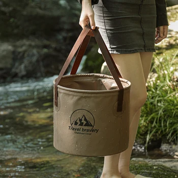Сгъваема кофа Водоустойчива сгъваема кофа за мивка за вода Преносим сгъваем басейн за пътуване Къмпинг Туризъм Риболов Кофа за съхранение