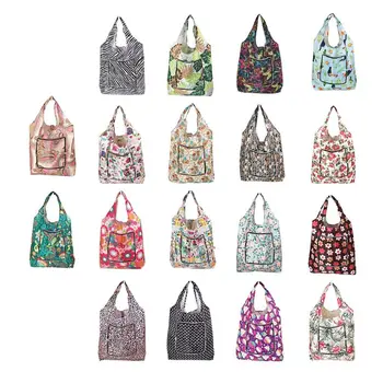 Сгъваеми удобни пазарски чанти Печат на торбичка за многократна употреба Рециклиране на торбичка Handba