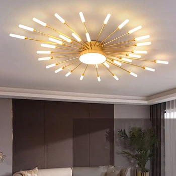 скандинавска декорация Декор за домашна спалня Интелигентни LED лампи Плафониери за хол вътрешно осветление лампара