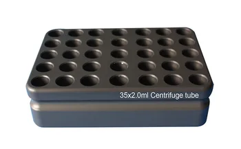  сплав метална тръба багажник за 35x1.5ml EP или 384-ямка плоча or35x2.0ml криогенни флакони 35x2.0ml центрофужна тръба