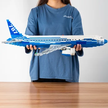 Технически 1353Pcs самолет Boeing 787 пътнически самолет модел строителни блокове град самолет MOC тухли образователни играчки момчета подарък