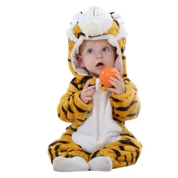 Тигров костюм за деца Тигрова пижама костюм за деца с качулка животно Onesie Cosplay аниме Onesie парти вътрешно облекло