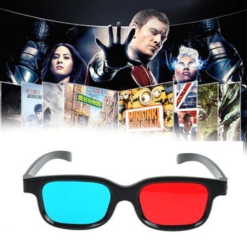 Тип 3D очила ТВ филм Размерен анаглиф Видео рамка 3D визия очила DVD игра стъкло червено & син цвят TXTB1