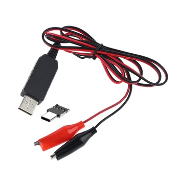 тип C USB до 1.5v 3v 4.5v 6v захранващ кабел Aa Aaa C D размер на батерията елиминатор за светодиодни играчки Walkie Talkie Luminara свещи