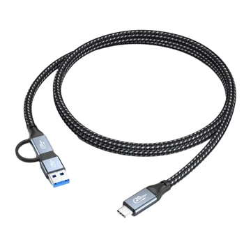  тип C до тип C / USB3.0 кабел, тип C мъжки до тип C / USB3.0 мъжки PD100W кабел за зареждане & 20Gbps бърз трансфер на данни