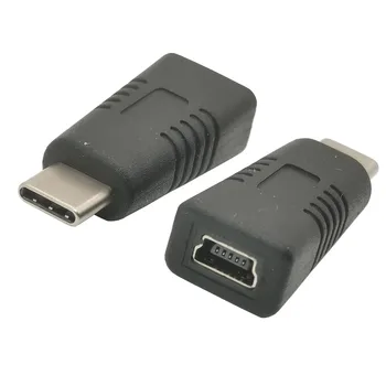 ТИП C МЪЖКИ КЪМ МИНИ USB ЖЕНСКИ АДАПТЕР USB C към микро USB женски адаптер за зареждане на данни