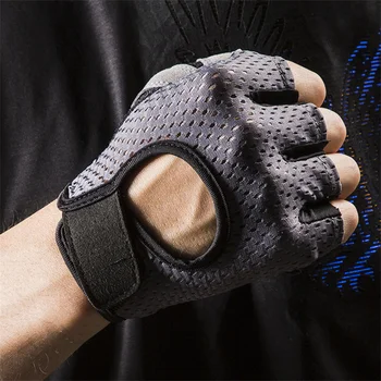 Тренировъчни ръкавици Ръкавици за вдигане на тежести Фитнес Спортни ръкавици с половин пръст Мъже и жени за фитнес Упражнение с дъмбели