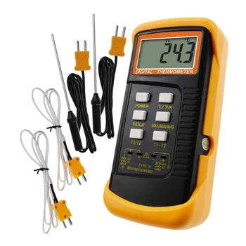 Удобно устройство за измерване на температурата Цифров термодвойка тип K за обработка на лаборатории
