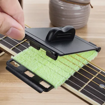 Универсален инструмент за почистване на струни за електрическа китара бас Ukulele Guzheng четка за почистване на струнни инструменти Protector Cleaner