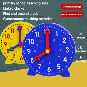Учебни помагала за деца Часовник Face Модели Цветни часовници Играчки Детски ранни предучилищни учебни помагала Разбиране на часовника Инструменти