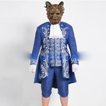 филм Красавица и чудовище Lefou Baer прислужница принц Гастон косплей костюми мъже облекло Хелоуин карнавал облекло принц костюм