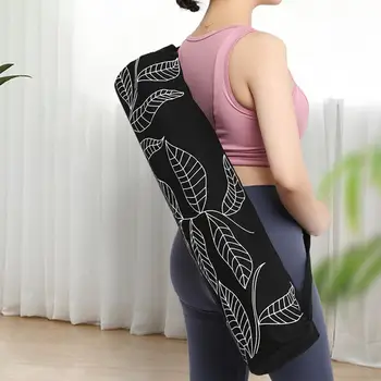 Фитнес чанта Машинно миеща се спортна йога чанта Полиестерен памук платно Магазин Елементи Мода Фитнес тренировка Голяма пазарска йога чанта