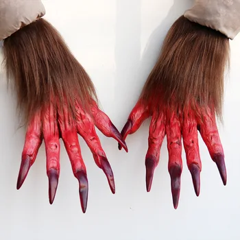 Хелоуин Werwolf нокът ръкавици косплей костюми терор подпори Нови