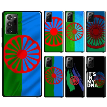 цигански ромски ромски флаг случай за Samsung Galaxy S20 FE S22 S21 Ultra Note 20 Забележка 10 S8 S9 S10 Plus телефон капак