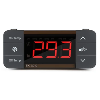 Цифров температурен контролер 220V Хладилен превключвател за охлаждане на хладилника Сензор за термостат за размразяване