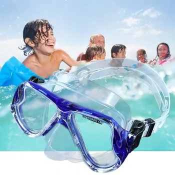 Чаши за шнорхелинг Нечупливи 120 градуса ъгъл на видимост Защитни детски очила за плуване от закалено стъкло за гмуркане с шнорхел