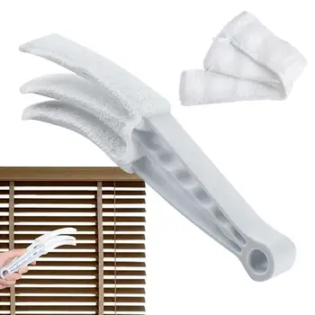 Щори Cleaner Tool Четка за почистване на прозорци Микрофибър Климатик Duster Сменяеми ръкави Джаджи за фенове миещи се