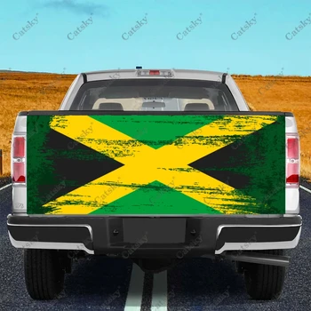 ямайски флаг Автомобилни стикери камион опашка модификация боядисване авточасти PVC декоративни стикери за кола камион опашка живопис ваденки