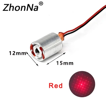  660nm 100mW червен звезден лазерен модул лампа за косене на трева танцова настолна лампа лазерни инсталационни аксесоари точков източник на светлина 2.1-2.2V
